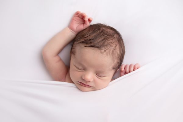 White newborn photography in Leeds studio