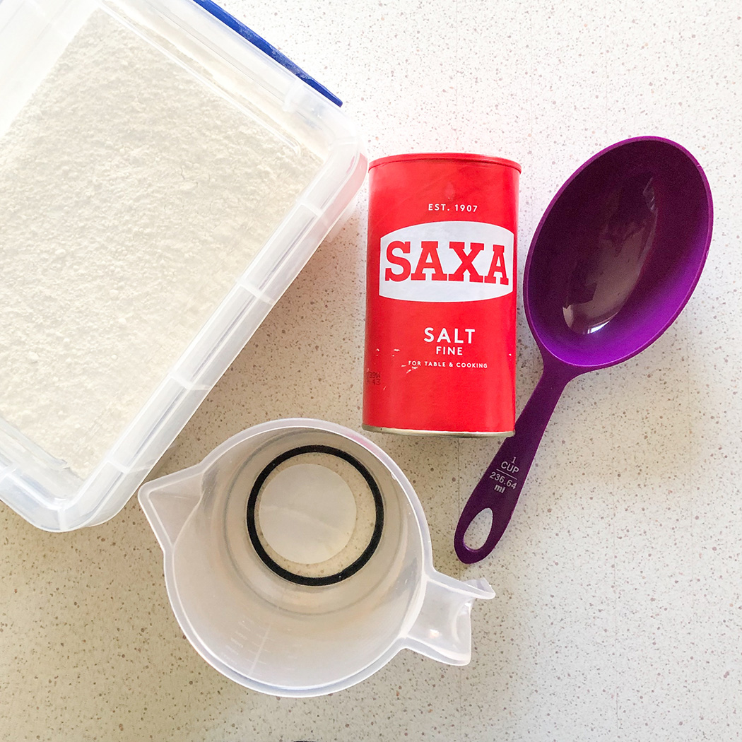 Salt dough ingredients